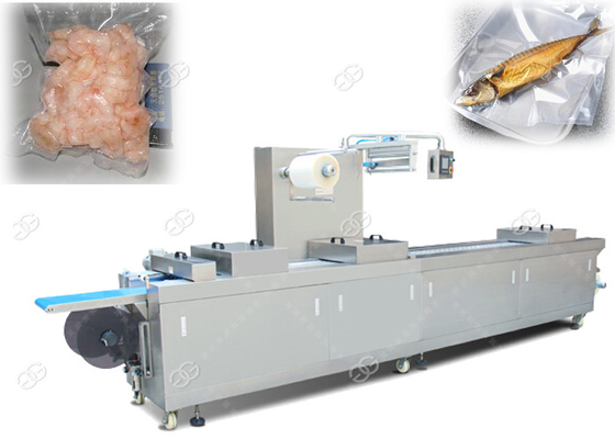 China Continuous Efficiency Food Packing Machine , Stretch Film Vacuum Packaging Machine supplier