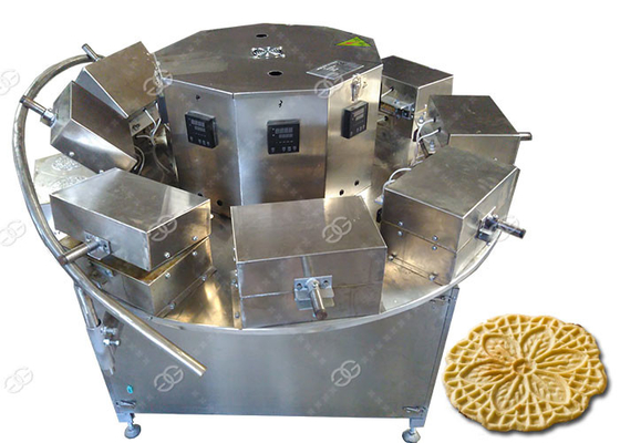 China Italian Waffle Cookies Baking Machine , Pizzelle Maker Machine 1200PCS / H supplier
