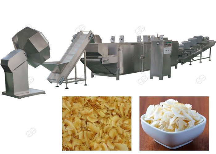 Dehydrated Coconut Chips Making Machine Drying Crunchy Chips CE