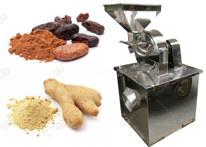 Small Scale Cocoa Powder Grinding Machine Electric Ginger Powder Making