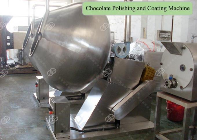 SS304 Automatic Chocolate Polishing Coating Machine Diameter 40-150 Cm