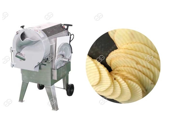 China Corrugated Cucumber And Potato Slicer Machine Crinkle Chips  Easy Change Blade Henan GELGOOG supplier