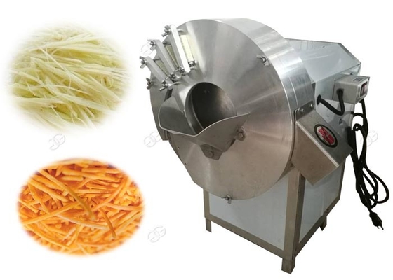 China Spiral Carrot Strips Machine , Automatic Ginger Shredder Machine 1-8mm supplier