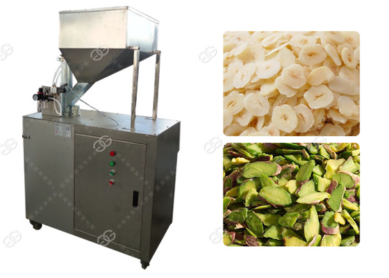 China Industrial Pistachio Nut Cutter Machine , Hazelnut Dry Fruit Slice Cutting Machine supplier