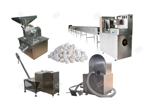 China Automatic Raw Sugar Cube Making Machine Manufacturing Process White Sugar Cubes supplier