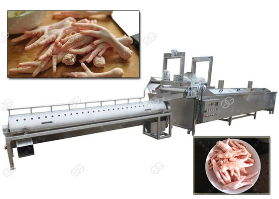 China 304 SS Duck Meat Processing Machine / Chicken Feet Peeling Machine Steam Electric Heating supplier