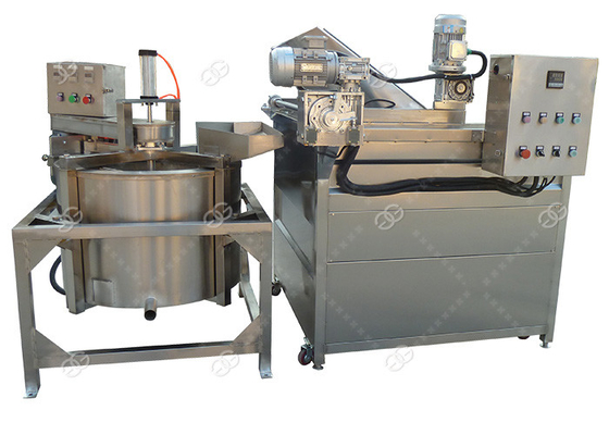 China Multi - Functional Chicken Automatic Fryer Machine , Continuous Namkeen Fryer Machine supplier