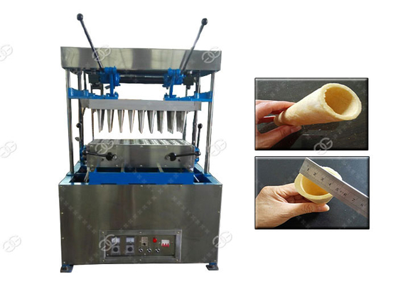 China Pizza Making Ice Cream Cone Machine , Stainless Steel Pizza Cup Moulding Machine supplier