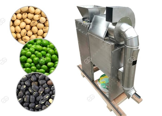 China Dry Type Nuts Roasting Machine Soybean Green Peas Peeling And Splitting Machine supplier