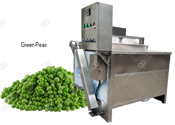 China Electric Heating Green Peas Broad Beans Frying Machine 100KG / H CE Passed supplier