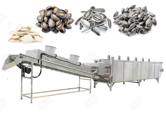 China Automatic Nuts Roasting Machine For Sunflower Pumpkin And Watermelon Seeds , 300-1000 Kg / H supplier