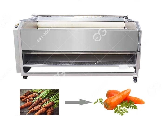 China Brush Type Carrot Potato Washing Machine Peeler Carrot Polishing Machine For Sale supplier