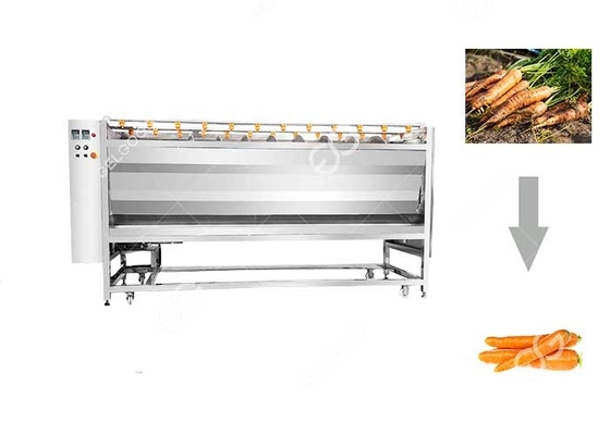 China Carrot Washing And Peeling Line Vegetable Washing Machine Commercial CE / ISO supplier