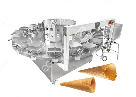 China Stainless Steel 12 Moulds Sugar Cone Machine / Ice Cream Cup Baking Machine supplier