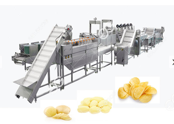 China Industrial Automatic Potato Chips Making Machine Electric Heating With High Capacity 200kg/H supplier