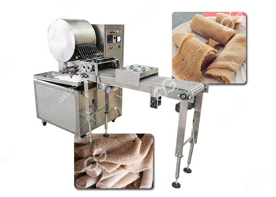 China Automatic Injera Making Machine / Spring Roll Wrapping Machine 0.3-2mm Thickness supplier