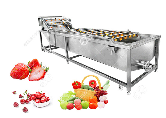 China Bubble Type Ozone Vegetable Washing Machine Strawberry Cherry Fruit Washing Equipment supplier