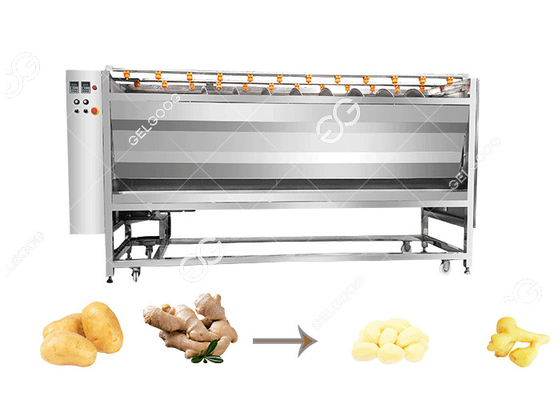 China Commercial Potato Ginger Cleaning And Peeling Machine With Factory Price supplier