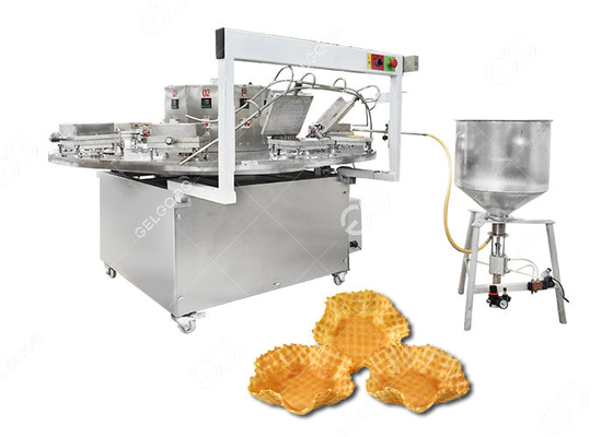 China Commercial Waffle Bowl Maker , Ice Cream Waffle Cone Baking Machine 380V Customized supplier