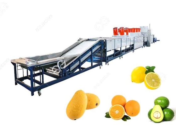 China Orange Washing Waxing Drying And Grading Machine Fruit Cleaning And Waxing Machine supplier