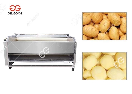 China Potato Carrot Washing And Peeling Two In One Machine Small Scale supplier