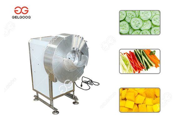 China 304  Stainless Steel Fruit And Vegetable Cutting Machine With Cuber Slicer Shredder Shape supplier