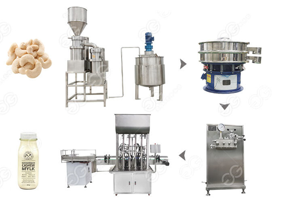 China GELGOOG Cashew Almond Nut Milk Production Line 100 - 500 kg/h supplier