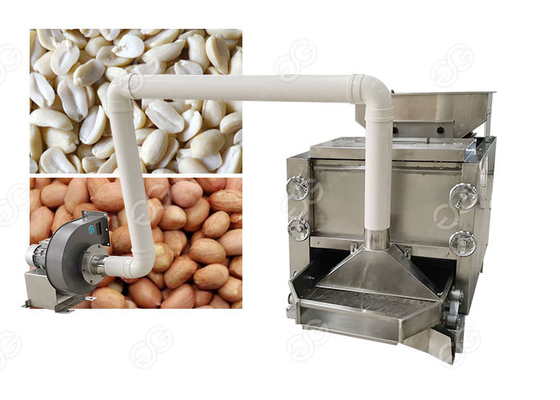 China Groundnut Peeler Nut Cutter Machine Half Peanut Separator 300-500 Kg / H Output supplier