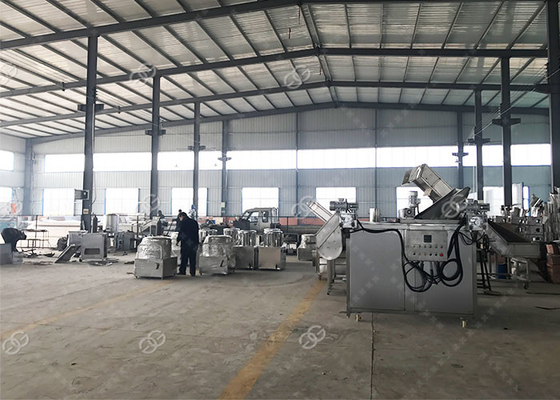 Tapioca Potato Chips Production Line Chips Making Machine 200KG / H 380V Voltage supplier