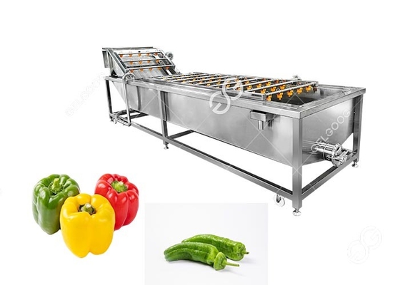 Chili Pepper Bubble Washing Machine Hot Sale Vegetables Industrial supplier