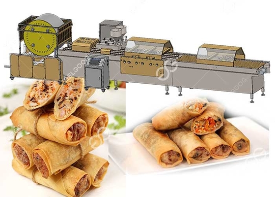 380V Spring Roll Making Equipment, Commercial Spring Roll Maker Stainless Steel supplier