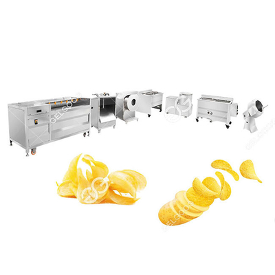 Small Scale Chips making Machine , Potato Chips Manufacturing Plant Fully Automatic supplier