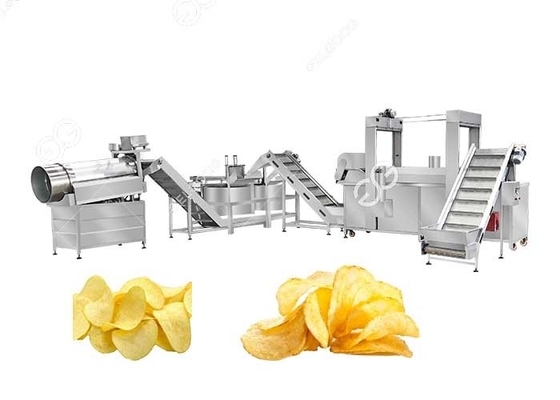 Tapioca Potato Chips Production Line Chips Making Machine 200KG / H 380V Voltage supplier