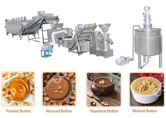 Henan GELGOOG Industrial Nut Butter Grinder , High Automation Peanut Butter Processing Machine supplier