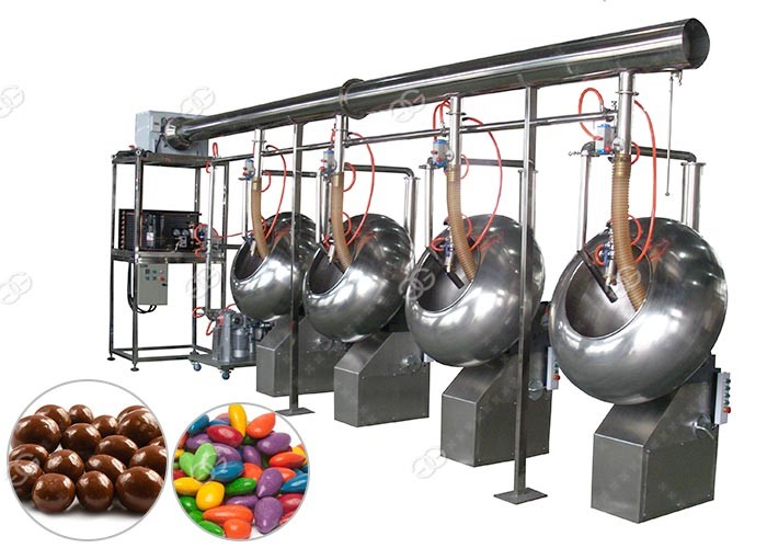 SS304 Automatic Chocolate Polishing Coating Machine Diameter 40-150 Cm